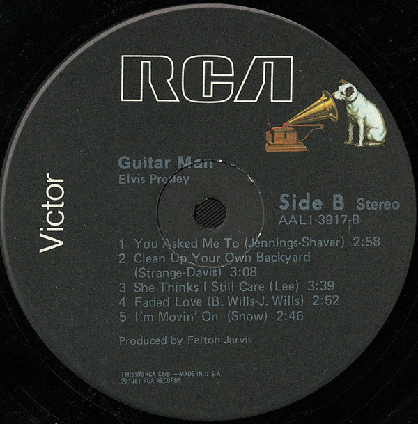 Elvis Presley - Guitar Man *INDIANAPOLIS* | Near Mint (NM) Near Mint (NM)-Music History