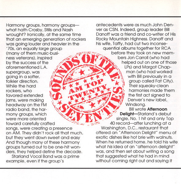 Various - Sounds Of The Seventies - AM Top Twenty (CD) | Near Mint (NM) Near Mint (NM)-Music History