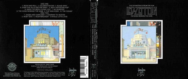 Led Zeppelin - The Soundtrack From The Film "The Song Remains The Same" (2xCD Swan Song ‎– R2 328252) | USED Near Mint (NM or M-) Excellent (EX)-Music History