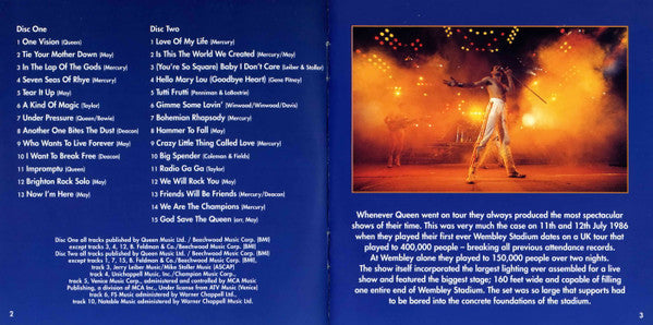 Queen - Live At Wembley '86 (2xCD) | Near Mint (NM) Excellent+ (EX+)-Music History