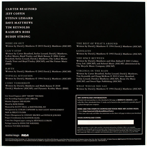 Dave Matthews Band - Rhino's Choice *TARGET/ROSE COLOR* | Near Mint (NM) Near Mint (NM)-Music History