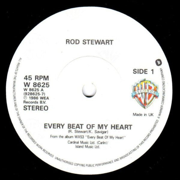 Rod Stewart - Every Beat Of My Heart *7"* | Near Mint (NM) Near Mint (NM)-Music History