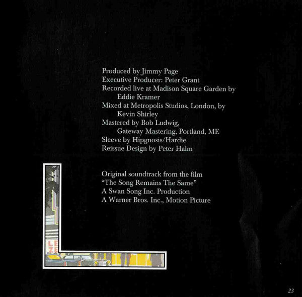 Led Zeppelin - The Soundtrack From The Film "The Song Remains The Same" (2xCD Swan Song ‎– R2 328252) | USED Near Mint (NM or M-) Excellent (EX)-Music History