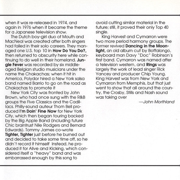 Various - Sounds Of The Seventies - AM Top Twenty (CD) | Near Mint (NM) Near Mint (NM)-Music History