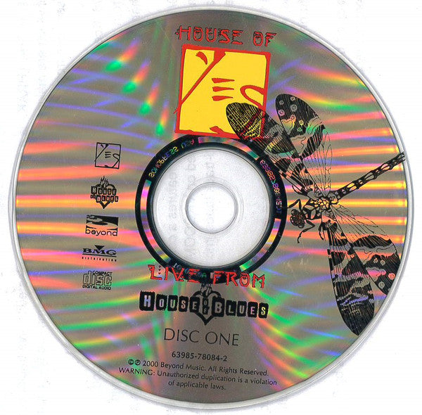 Yes - House Of Yes. Live From House Of Blues (2XCD) | Near Mint (NM) Near Mint (NM)-Music History