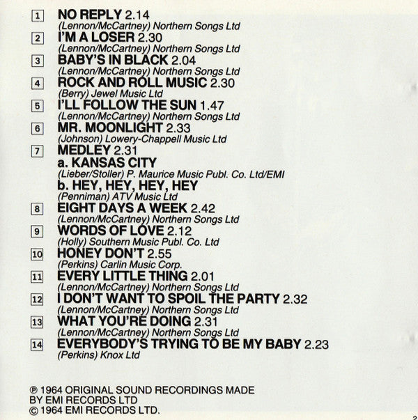 The Beatles - Beatles For Sale *CD-GERMANY* | Near Mint (NM) Near Mint (NM)-Music History