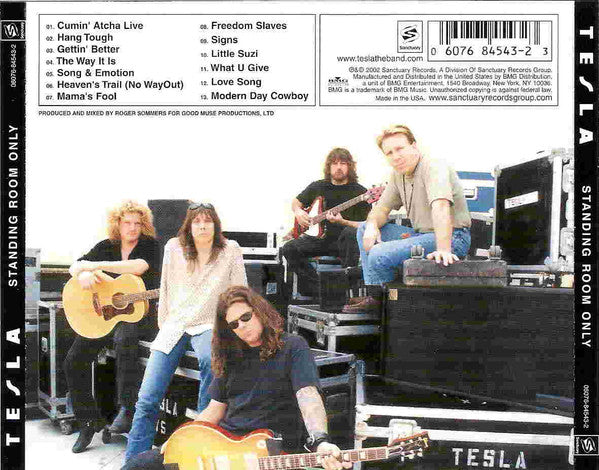 Tesla - Standing Room Only (CD) | Near Mint (NM or M-) Near Mint (NM)-Music History