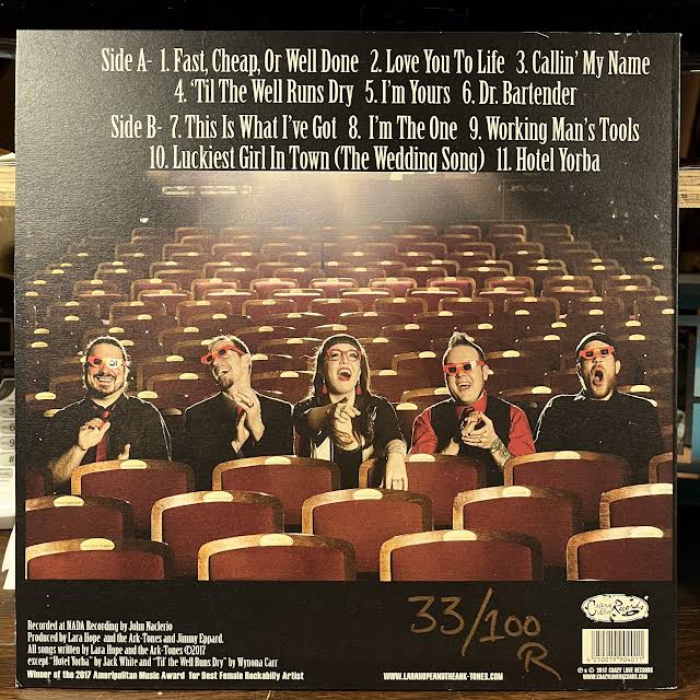 Lara Hope And The Ark-Tones - Love You To Life (TRANSPARENT RED VINYL) | Near Mint (NM or M-)-Music History