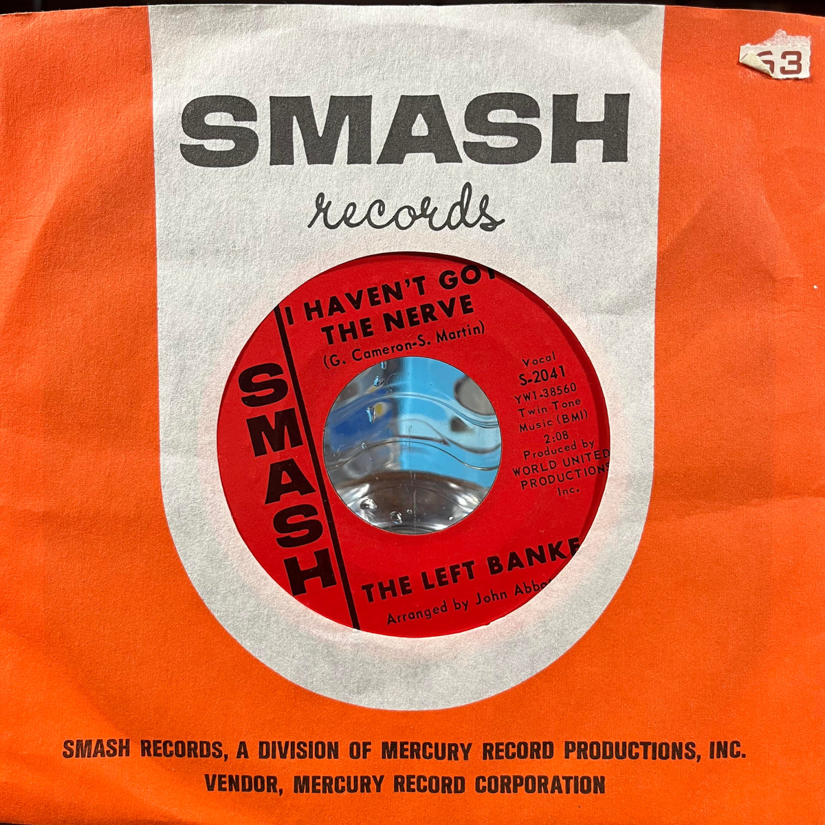 The Left Banke - Walk Away Renee / I Haven't Got The Nerve (7" VINYL) | Very Good Plus (VG+)-Music History