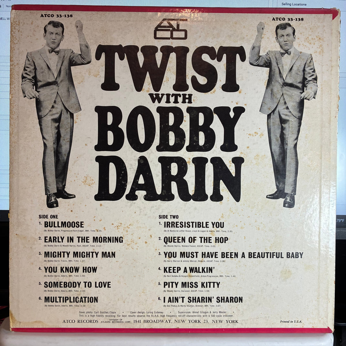 Bobby Darin - Twist With Bobby Darin (VINYL) | Very Good Plus (VG+) Very Good (VG)-Music History