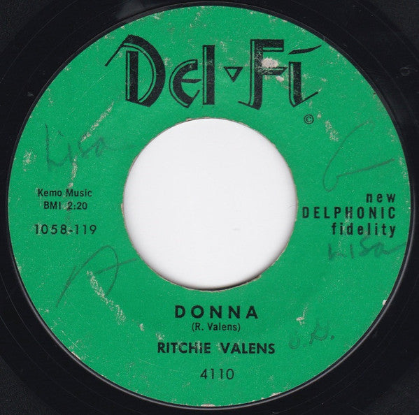Ritchie Valens - Donna / La Bamba (7" VINYL) | Very Good (VG) Generic-Music History