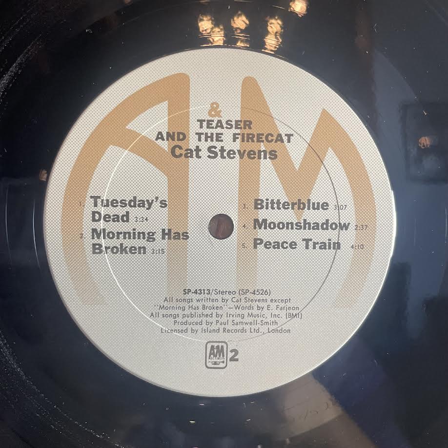 Cat Stevens - Teaser And The Firecat (VINYL) | Excellent+ (EX+) Excellent (EX)-Music History