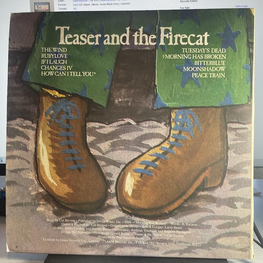 Cat Stevens - Teaser And The Firecat (VINYL) | Excellent+ (EX+) Excellent (EX)-Music History