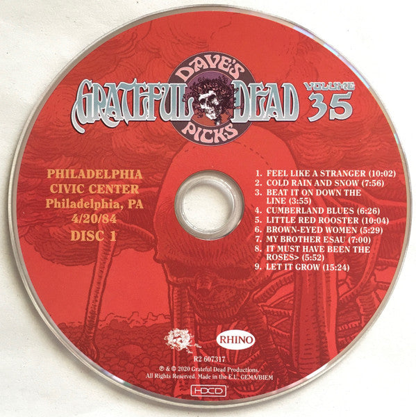 Dave's Picks, Volume 35 (3xCD)(Philadelphia Civic Center, Philadelphia, PA • 4/20/84) | Mint (M) Near Mint (NM)-Music History
