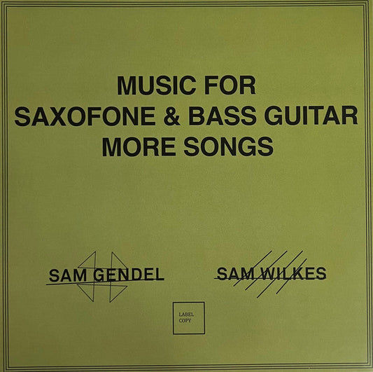 Music For Saxofone & Bass Guitar More Songs | Mint (M) Mint (M)-Music History