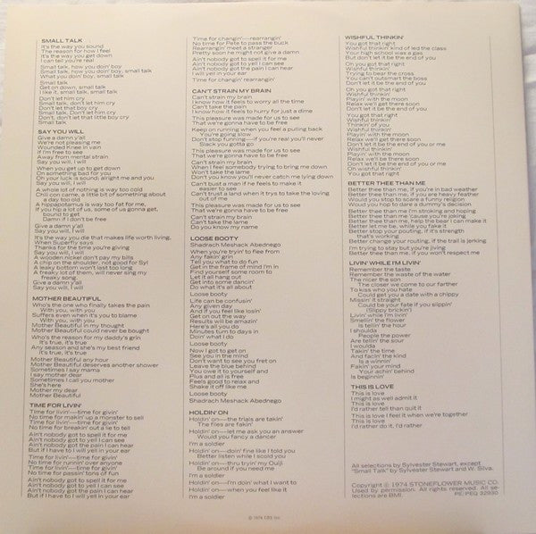 Sly & The Family Stone - Small Talk | Near Mint (NM) Very Good (VG)-Music History