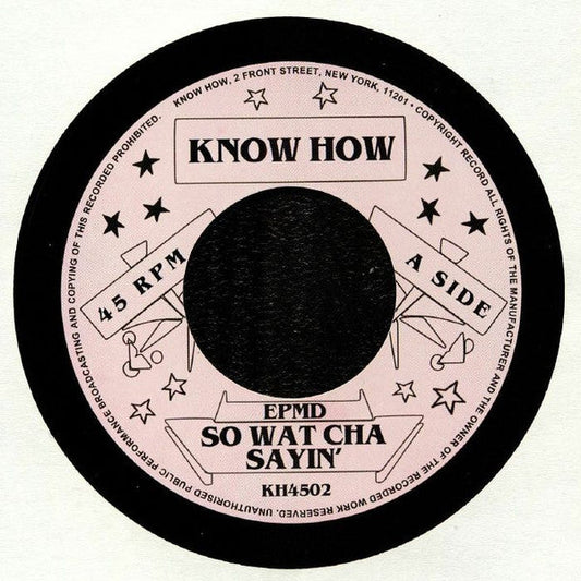 So What Cha Sayin' / You Gots To Chill | Mint (M) Generic-Music History