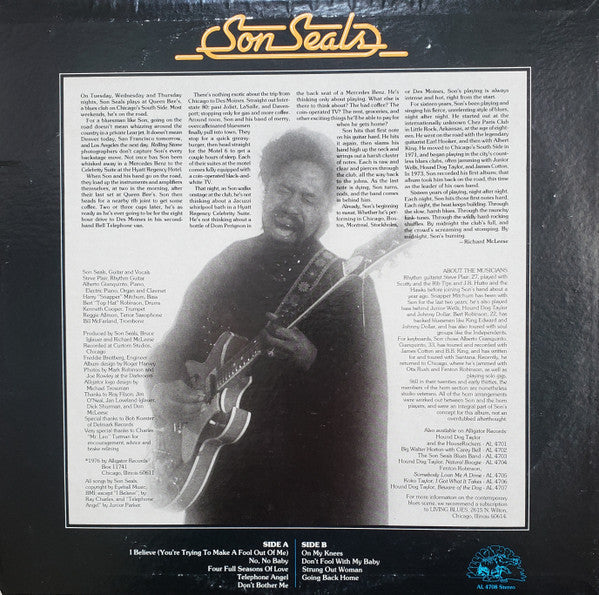Son Seals - Midnight Son | Near Mint (NM) Very Good Plus (VG+)-Music History