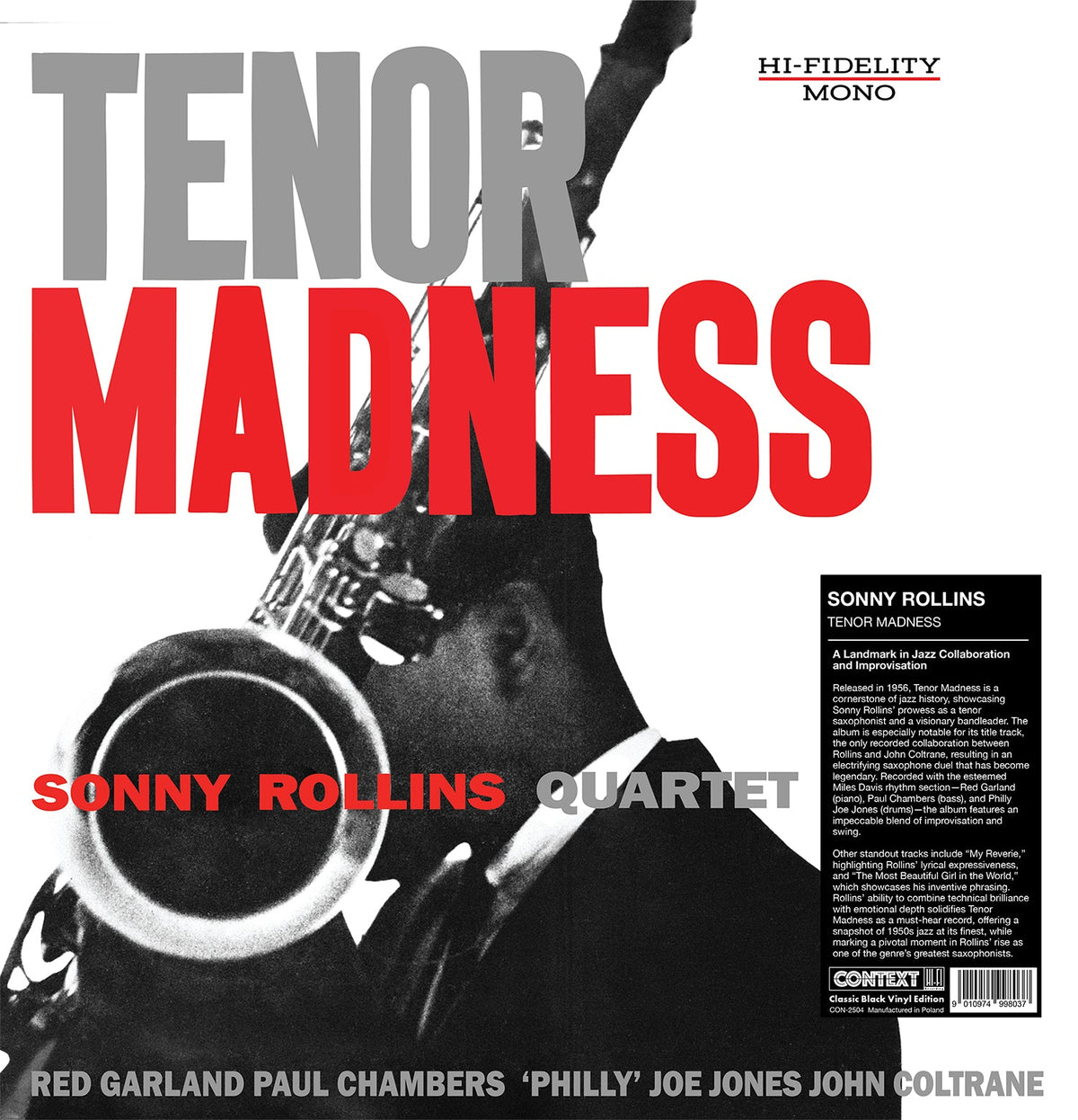 Sonny Rollins - Tenor Madness (VINYL) | Mint (M) Mint (M)-Music History
