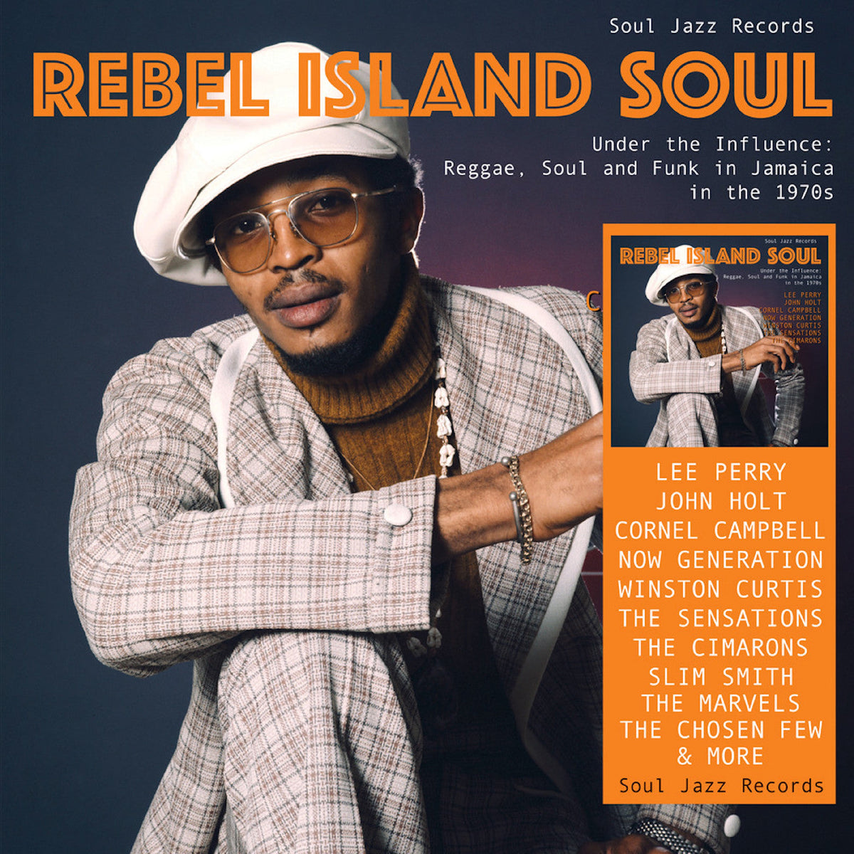 Soul Jazz Records Presents - (PRESALE 6/26/26) REBEL ISLAND SOUL – Under The Influence: Reggae, Funk & Soul In Jamaica in the 1970s (CD) | Mint (M) Mint (M)-Music History