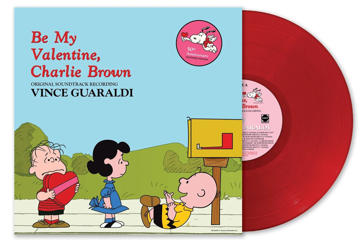 Vince Guaraldi - Be My Valentine, Charlie Brown: 50th Anniversary (IEX | "HEARTBURN" RED VINYL) | Mint (M) Mint (M)-Music History
