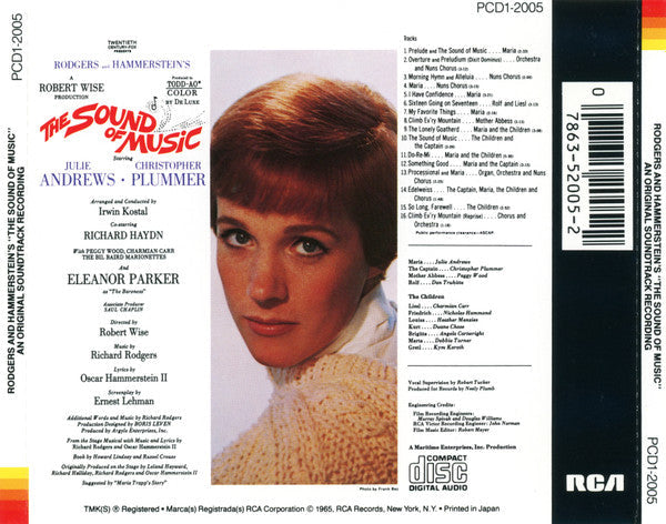 Rodgers & Hammerstein - The Sound Of Music (An Original Soundtrack Recording) (CD) | Excellent (EX) Near Mint (NM)-Music History