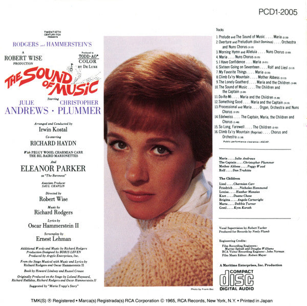 Rodgers & Hammerstein - The Sound Of Music (An Original Soundtrack Recording) (CD) | Excellent (EX) Near Mint (NM)-Music History