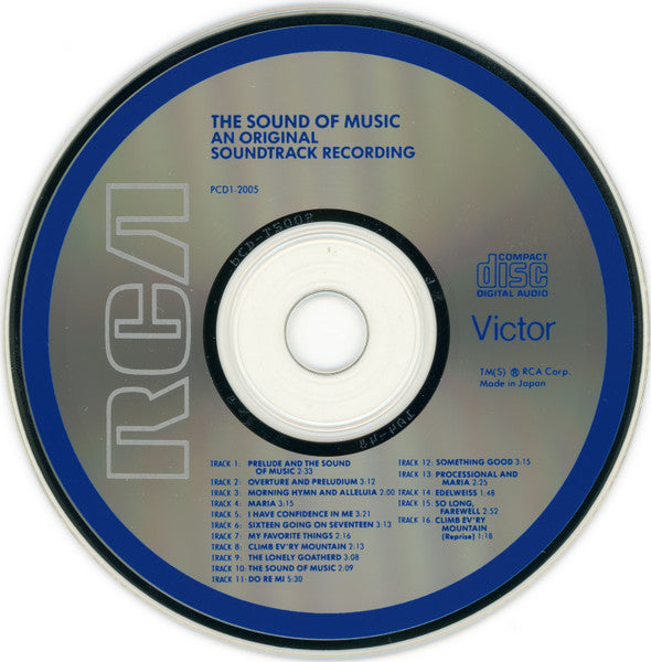 Rodgers & Hammerstein - The Sound Of Music (An Original Soundtrack Recording) (CD) | Excellent (EX) Near Mint (NM)-Music History