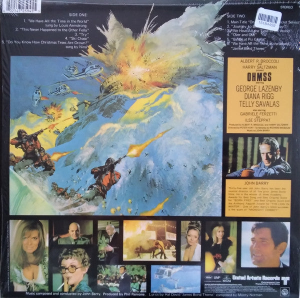 John Barry - On Her Majesty's Secret Service (Original Motion Picture Soundtrack) (VINYL) | Excellent (EX) Near Mint (NM)-Music History