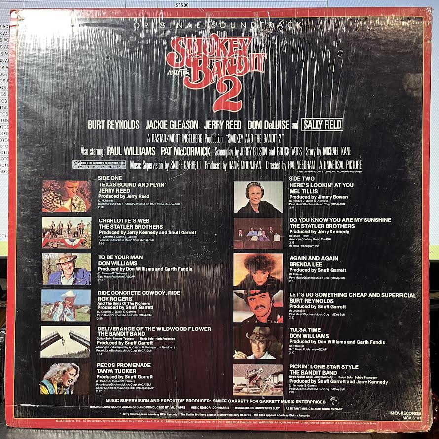 Smokey And The Bandit 2 (Original Soundtrack) (VINYL) | Near Mint- (NM-) Near Mint- (NM-)-Music History