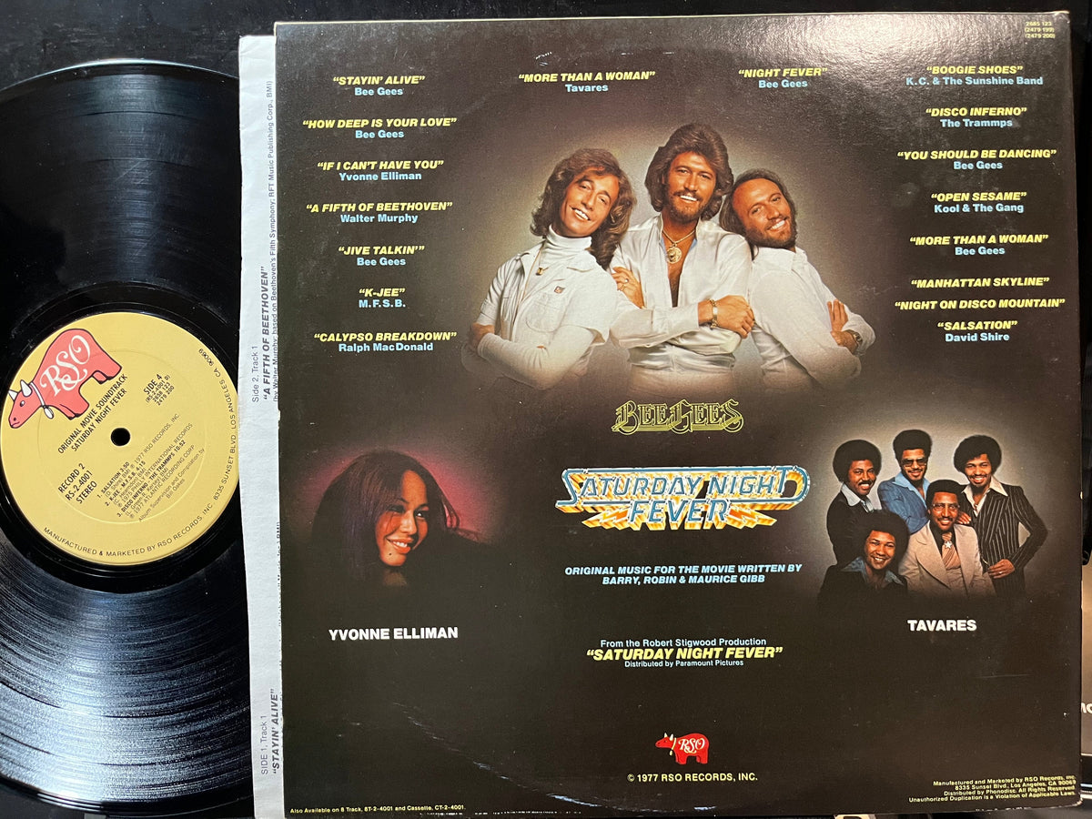 Various - Saturday Night Fever (The Original Movie Sound Track) (VINYL 2xLP RSO 2658 123 1977) | Near Mint- (NM-) Excellent (EX)-Music History