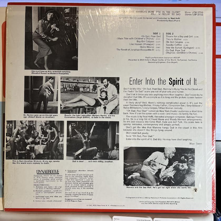 Neal Hefti - Oh Dad, Poor Dad, Mamma's Hung You In The Closet... *SHRINK* | Near Mint (NM) Near Mint (NM)-Music History