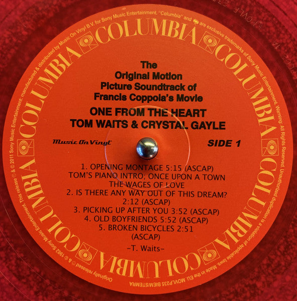 Tom Waits - One From The Heart (The Original Motion Picture Soundtrack Of Francis Coppola's Movie) (VINYL) | Near Mint (NM) Near Mint (NM)-Music History