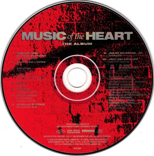 Various - Music Of The Heart (The Album) (CD) | Near Mint (NM) Near Mint (NM)-Music History