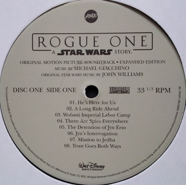 Michael Giacchino - Rogue One: A Star Wars Story (Original Motion Picture Soundtrack Expanded Edition) (4xVINYL BOX) | Near Mint (NM) Near Mint (NM)-Music History