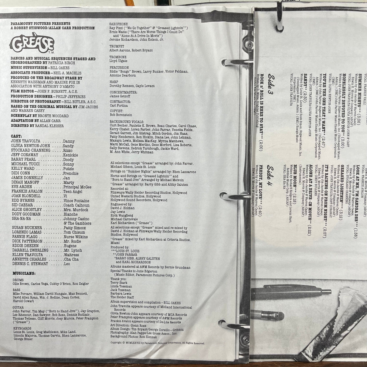 Various - Grease (The Original Soundtrack From The Motion Picture) (2xVINYL) | Near Mint (NM) Near Mint- (NM-)-Music History