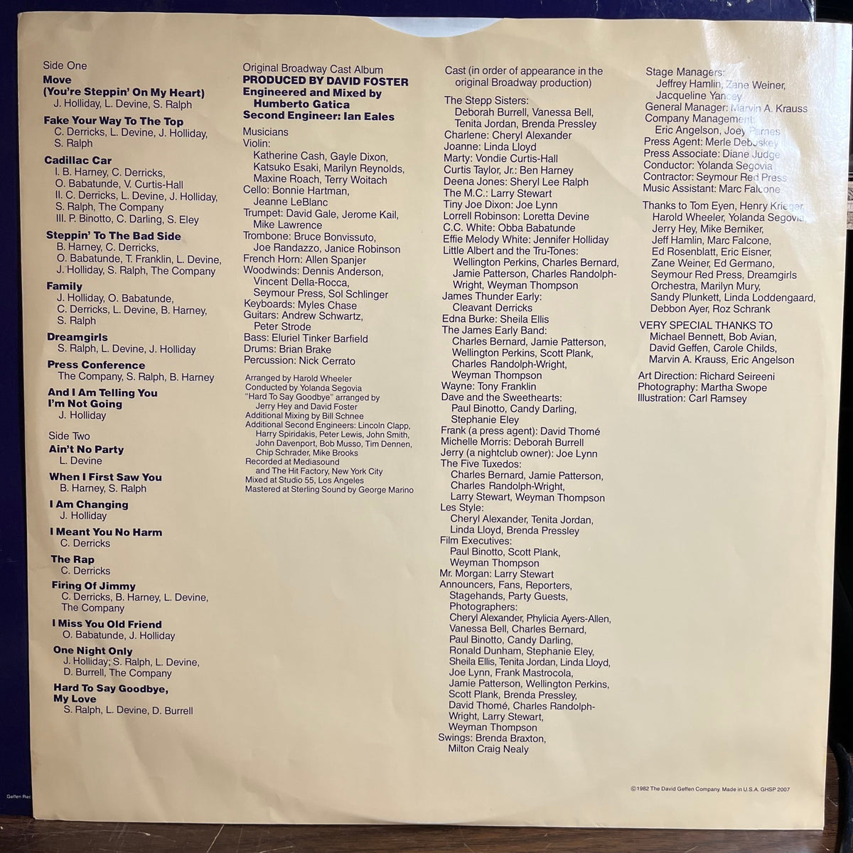 Dreamgirls Original Broadway Cast - Dreamgirls Original Broadway Cast Album (VINYL) | Near Mint (NM) Excellent (EX)-Music History