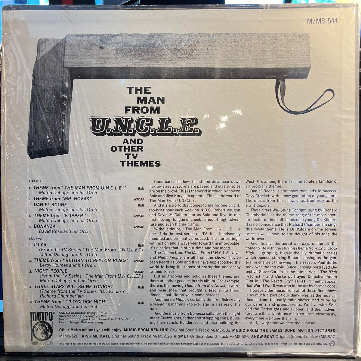 Various - The Man From U.N.C.L.E And Other TV Themes *SHRINK* | Near Mint (NM) Near Mint (NM)-Music History