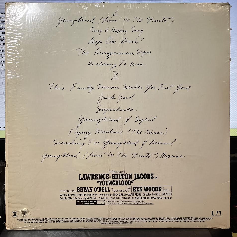 War - Youngblood (Original Motion Picture Soundtrack) (VINYL) | Near Mint (NM) Near Mint- (NM-)-Music History