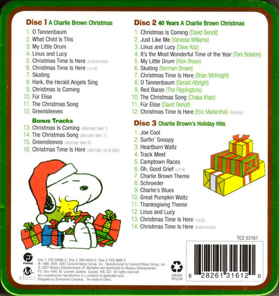 Vince Guaraldi - "A Charlie Brown Christmas" Featuring The Famous Peanuts Characters (Original Sound Track) (3xCD) | Near Mint (NM) Near Mint (NM)-Music History
