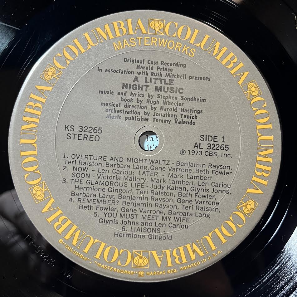 Stephen Sondheim - A Little Night Music (Original Broadway Cast Album) (VINYL) | Near Mint (NM) Near Mint (NM)-Music History