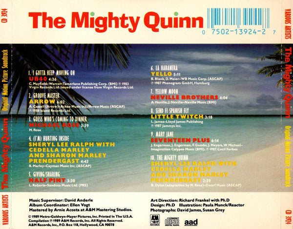 Various - The Mighty Quinn (Original Motion Picture Soundtrack) (CD) | Near Mint (NM) Near Mint (NM)-Music History