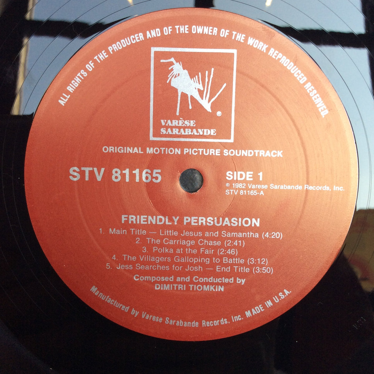 Dimitri Tiomkin - Friendly Persuasion (Original Music From The Soundtrack Of The Motion Picture) (VINYL) | Near Mint (NM) Near Mint (NM)-Music History