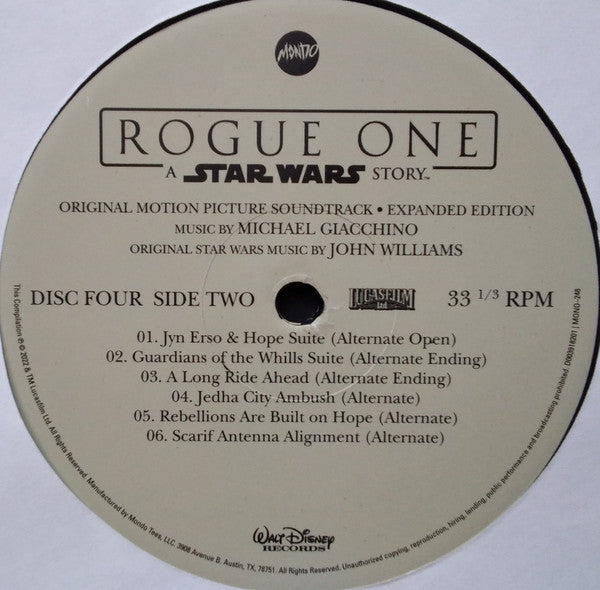 Michael Giacchino - Rogue One: A Star Wars Story (Original Motion Picture Soundtrack Expanded Edition) (4xVINYL BOX) | Near Mint (NM) Near Mint (NM)-Music History