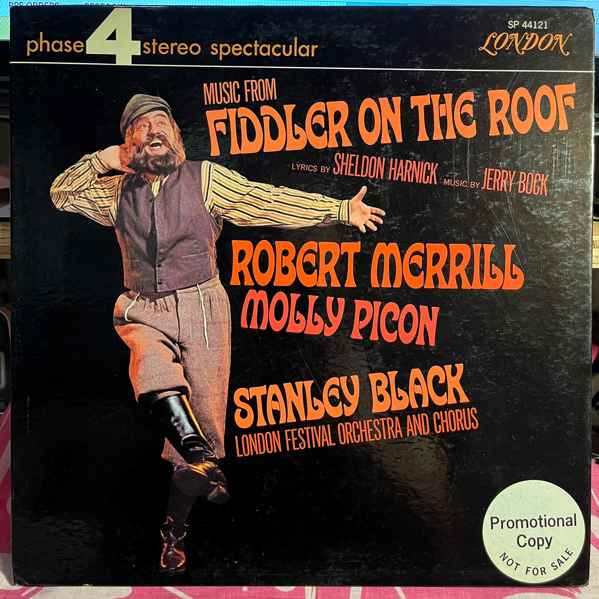 Robert Merrill - Music From Fiddler On The Roof *PROMO* | Near Mint (NM) Near Mint (NM)-Music History