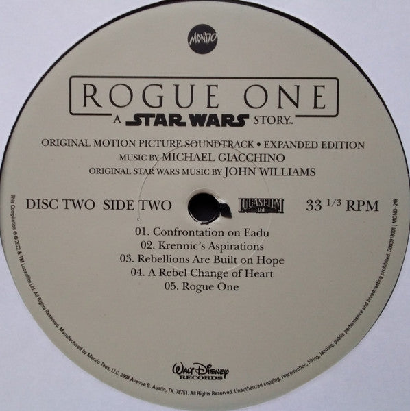 Michael Giacchino - Rogue One: A Star Wars Story (Original Motion Picture Soundtrack Expanded Edition) (4xVINYL BOX) | Near Mint (NM) Near Mint (NM)-Music History