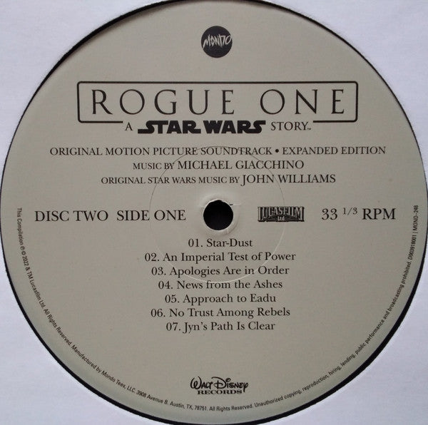 Michael Giacchino - Rogue One: A Star Wars Story (Original Motion Picture Soundtrack Expanded Edition) (4xVINYL BOX) | Near Mint (NM) Near Mint (NM)-Music History