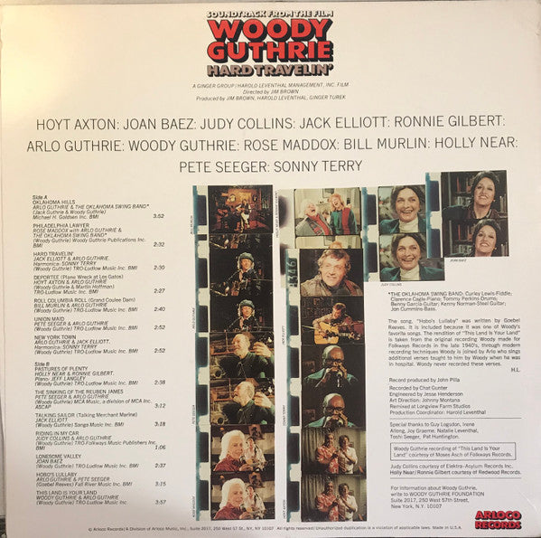 Various - Soundtrack From The Film Woody Guthrie Hard Travelin' | Near Mint (NM) Near Mint (NM)-Music History