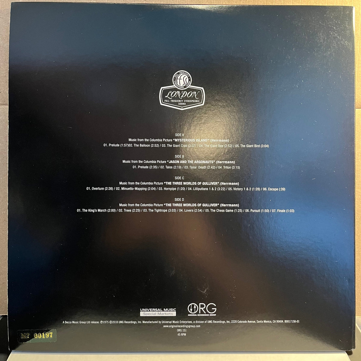 Bernard Herrmann - The Mysterious Film World Of Bernard Herrmann *ORG / NUMBERED* | Near Mint (NM) Near Mint (NM)-Music History