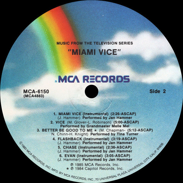 Various - Miami Vice (Music From The Television Series) (VINYL) | Near Mint (NM) Near Mint (NM)-Music History